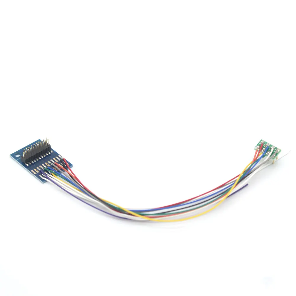 21PIN/21MTC To 8PIN/NEM652 Harness Adaptor with Speaker Wires for Dcc Model Train Railway/LaisDcc Brand 860046 - Image 3