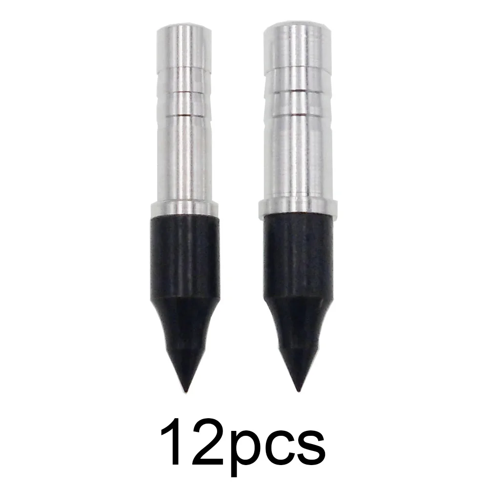 

12 Set Archery Arrowhead Combo 100 Grain Practice Field Points + Aluminum Point Insert for Arrow Shaft ID 6.2mm 7.6mm