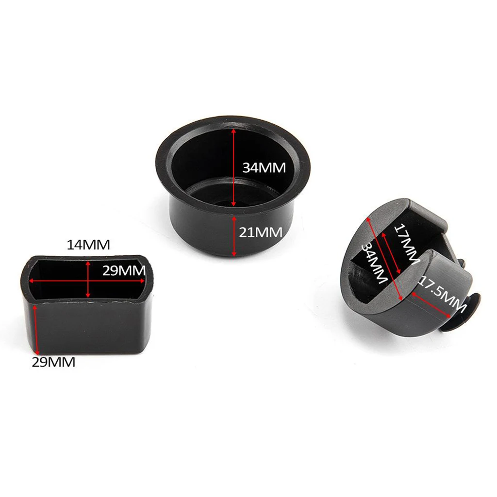 ABS Door Hinge Bushings 4Pcs fits for Dodge Ram for Ford F Series Trucks Tailgate Hinge  Bushing Insert Kit