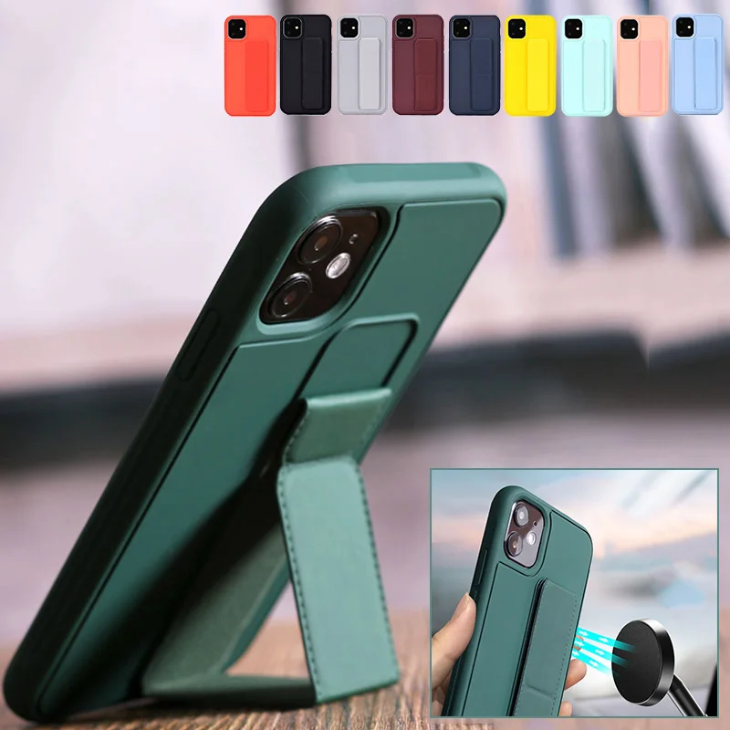 Чехол с ремешком на руку из ТПУ для iphone 12 Pro 11 Max SE 20 X XS XR 6 6S 7 8 plus матовый