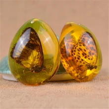 Fashion Natural Insects Amber Gemstone Ornament Originality Scorpions butterfly Bee Crab Decorations DIY Crafts Gift