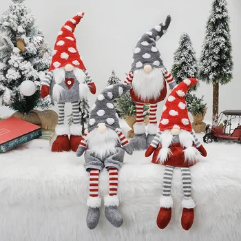 

New Year 2021 stripe Santa Faceless Doll Christmas 2020 Decorations For Home Merry Christmas Ornament Xmas Gifts Navidad Happy
