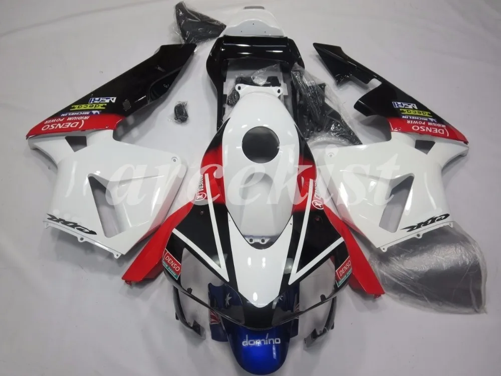 Литье под давлением ABS мотоцикл полный обтекатель комплект подходит для CBR600RR F5 2004 2003 пользовательские белый черный красный
