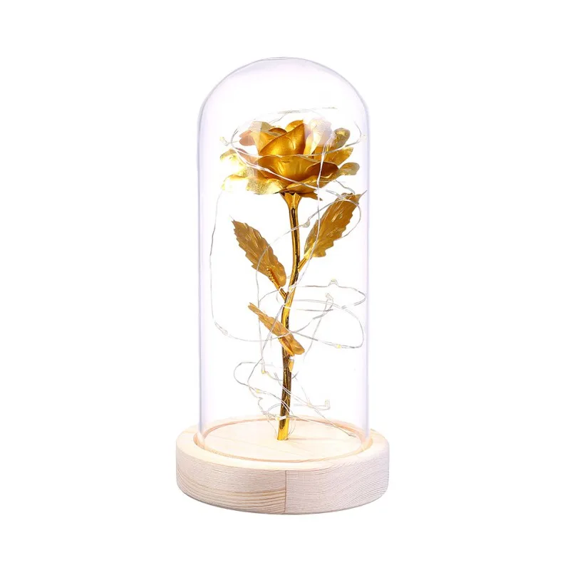 Romantic Decorative LED Flashing Artificial Rose Flower Wedding Valentine\'s Day Gift for Lover Birthday Gift with battery - Цвет: A2