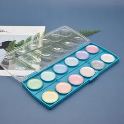 2021 New 12-color Solid Powder Watercolor Paint Sketch Hand-painted Pearlescent Watercolor Paint Set Art Supplies for Artist