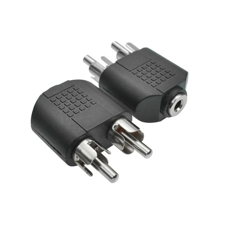 3 5 мм аудио стерео джек Женский 2 RCA Jack разъем адаптера конвертер усилитель