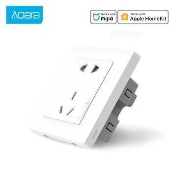 

Aqara Smart Wall Outlet Wireless Wall Switch Timing Zigbee For Mijia Mi Home APP