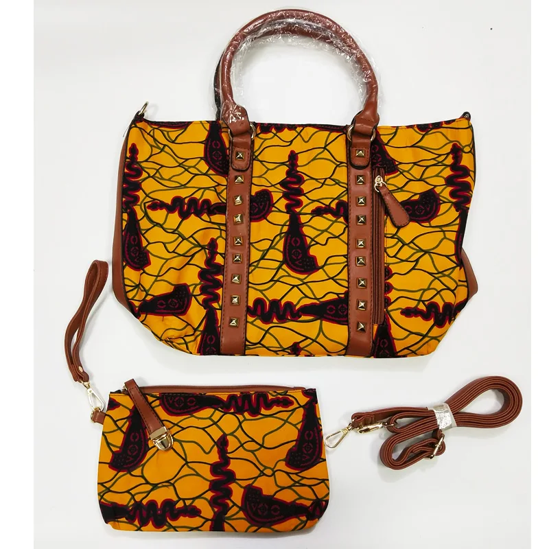 Дашики модные Африканские Восковые сумки наборы Анкара восковая Сумочка африканская восковая Ткань сумка для леди