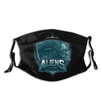 

Unisex Prometheus Alien Xenomorph Reusable Face Mask With Replaceable Filters Anti Haze Respirator Muffle Mouth Protection Cover