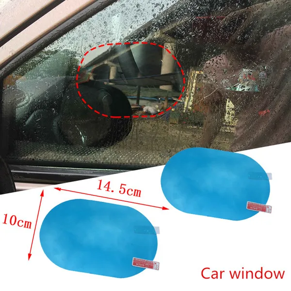 Автомобильное Зеркало, автомобильная наклейка, анти-ослепительное удаление дождя, противотуманные автомобильные аксессуары для toyota chr ch-r prius honda jazz hyundai kona hiace - Цвет: 14.5cm