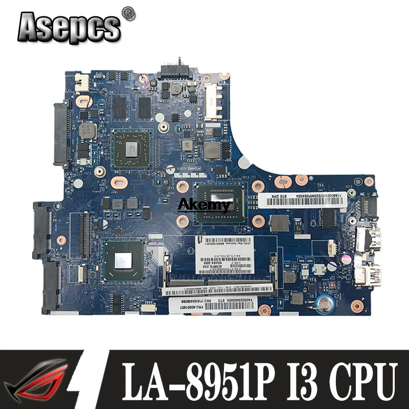 VIUS3 VIUS4 LA-8951P Rev 1,0 материнская плата для ноутбука lenovo ideapad S300 intel i3 cpu DDR3