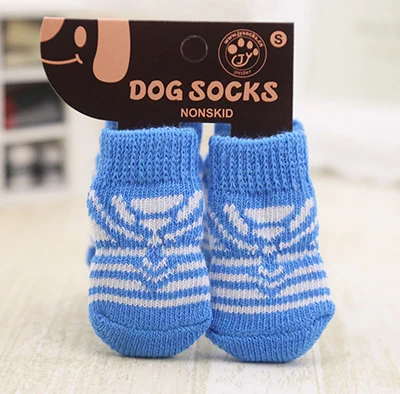 4 шт. милые модные носки для собак и кошек милые вязаные носки для щенков Нескользящие нескользящие носки - Цвет: 13