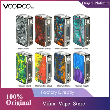 

Original VOOPOO Drag 2 Platinum 177W Box MOD Powered by Dual 18650 Cells GENE.FIT Chip Electronic Cigarette Vape Mod VS Drag 2