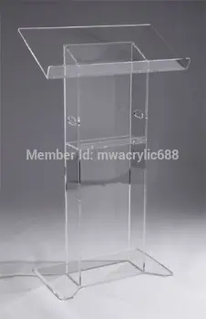 شراءمنبر الأثاث شحن مجاني جودة عالية الصوت التصميم الحديث رخيصة الاكريليك منبر الاكريليك المنصة