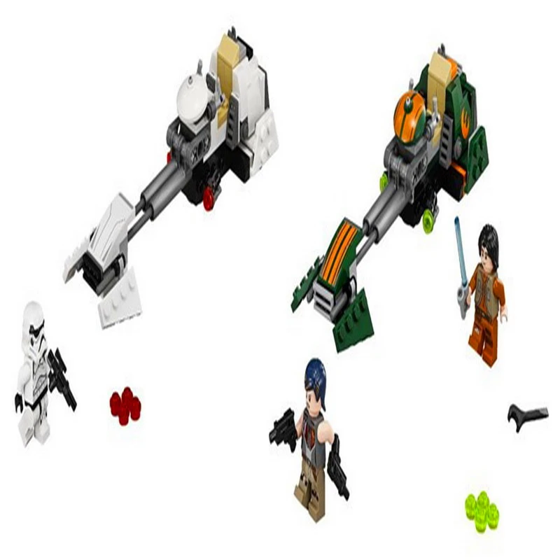 BELA 10369 Star Wars Rebels Эзра Спидер велосипед Строительные блоки Кирпич совместимый Technic 75090 Playmobil игрушки для детей