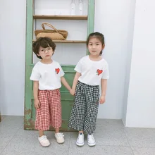 19 летние мужские и женские детские повседневные трикотажные штаны из чистого хлопка в Корейском стиле с рисунком 9 свободные штаны