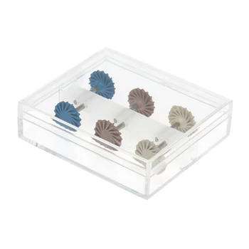 

6pcs/set Dental Composite Resin Polishing Disc Kit Spiral Flex Brush Burs Diamond System RA disc 14mm wheel