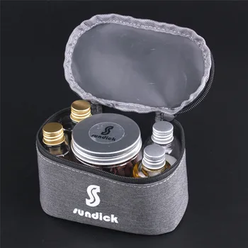 

7pcs/set Portable BBQ Organizer Condiment Bottles Spice Cruets Seasoning Jar Pouch Camping Set For Camping Barbecue Picnic New