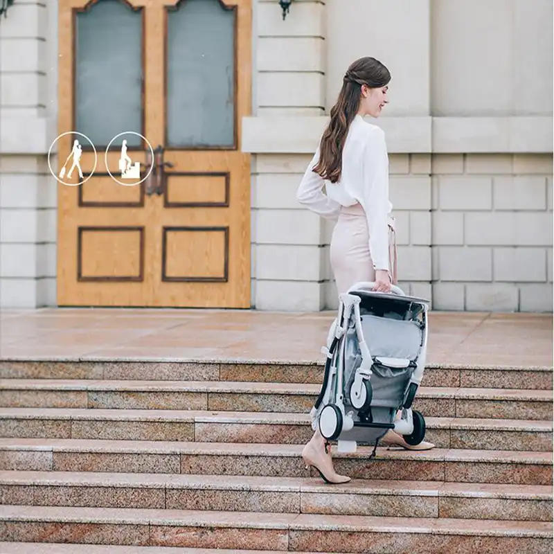 travel system with rubber wheels