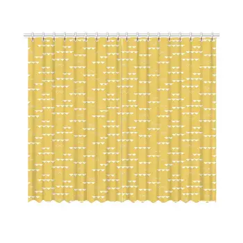 

Geometric Comfortablr Curtain,Triangle Pointing Down Pattern with Contrasting Tones Abstract Ornamental Motif Decorative for