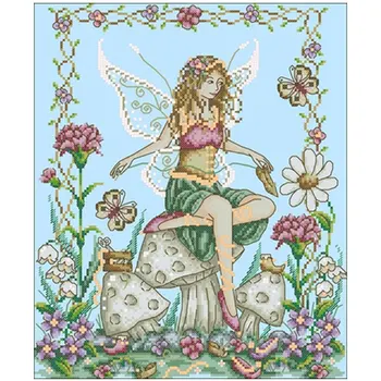 

Fairy Shoemaker Fairy patterns Counted Cross Stitch 11CT 14CT 18CT DIY Chinese Cross Stitch Kits Embroidery Needlework Sets