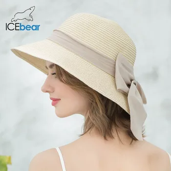 

icebear Summer Sun Hats For Women New Arrival Ribbon Bow-knot Beach Hat Casual Sun Hats For Vacation