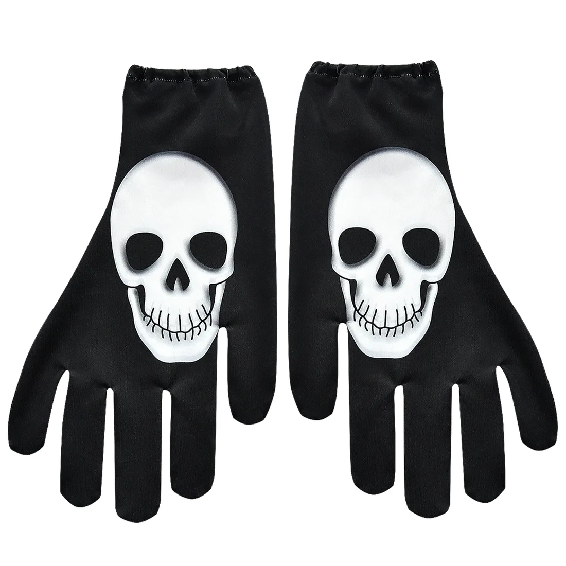 gloves Платье на Хэллоуин для девочек, череп, скелет, демон дух, Хэллоуин, маскарадные костюмы, Детские карнавальные Платья для вечеринок пугающая одежда - Цвет: gloves
