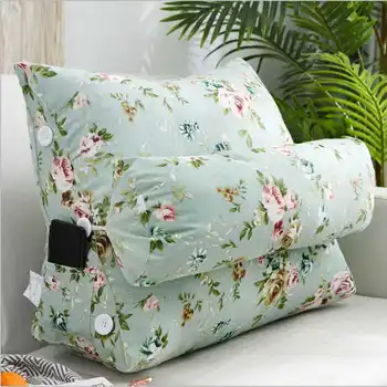 

45cm/60cm Stereo Couch Bed Triangular Backrest Pillow Waist Cushion Washable Sofa Rest Household Bedroom Bedding
