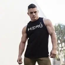 Мужской жилет из чистого хлопка для занятий фитнесом и бегом, тонкий жилет без рукавов