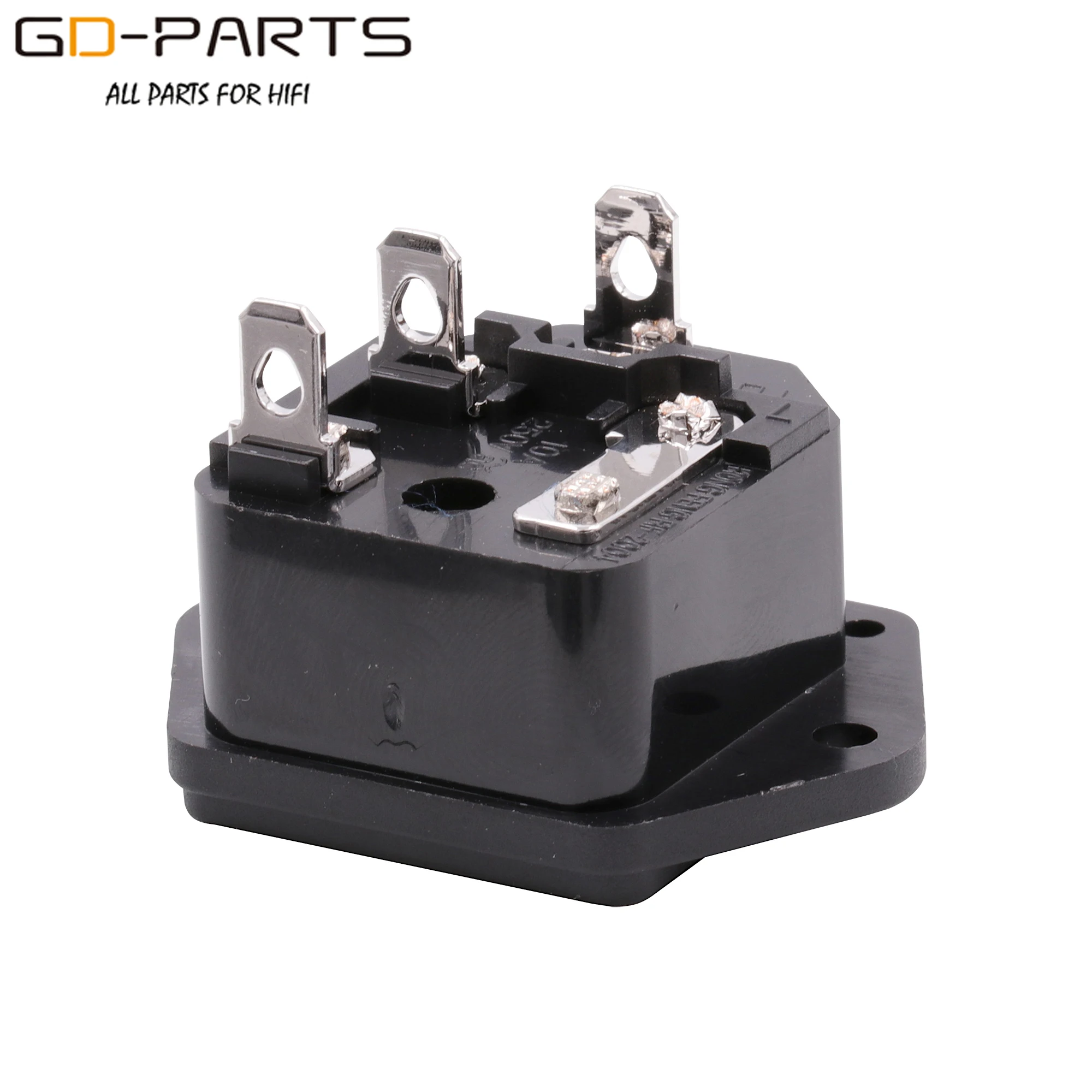 Tomada de Alimentação Macho com Suporte do Fusível Banhado a Ouro Nova Marca Original Furutech ca Iec320-1 C14 Ródio 10a 250 v 1 pc Fi-03 Mod. 1436226 - Image 6