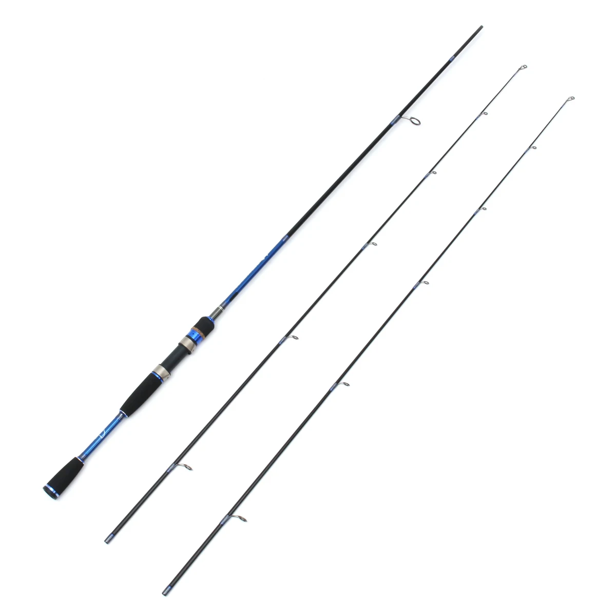 Bobing 2.1m Lure Rod 2 Tips M ML Carbon Fiber Fishing Pole 28-227g Lure 6-16lb Line Spinning Casting Rod for Fish Hand Wheel