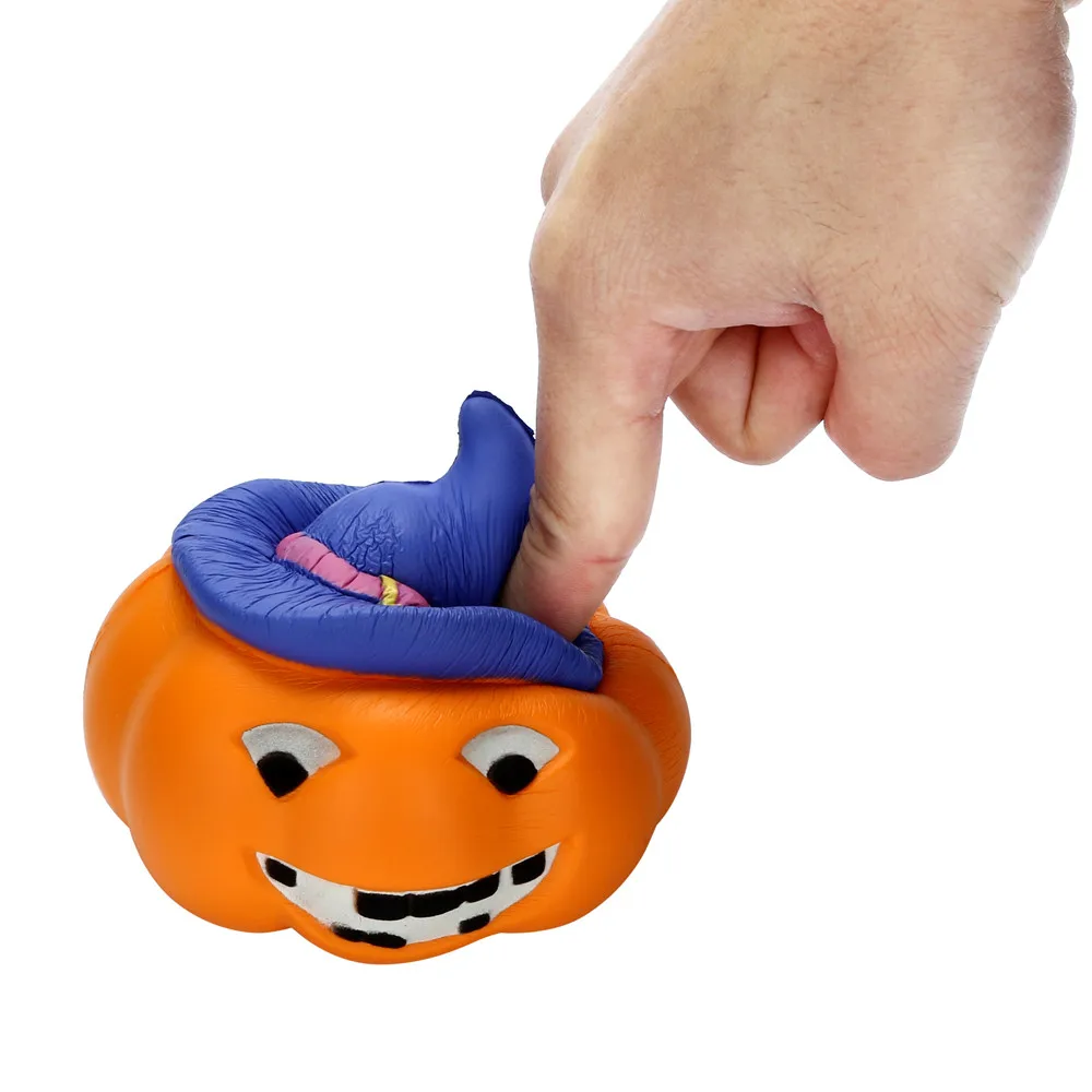 Игрушки для отдыха squishi squishies мягкие Jumbo Squishies светящаяся Тыква медленно поднимающаяся фруктовая ароматическая сжимающая игрушка для снятия стресса D30830