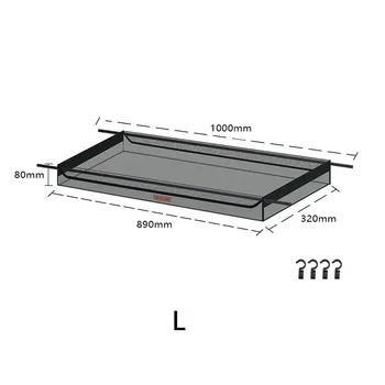 Outdoor Rack Storage Mesh Bag Camping Hiking Tableware Organizer Portable Tripod Bag Water Filter Shelf 3