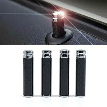 

4 pcs Black Carbon Fiber Door Lock Pins Knob for BMW 3 5 7 Series X1 X3 X4 X5 X6