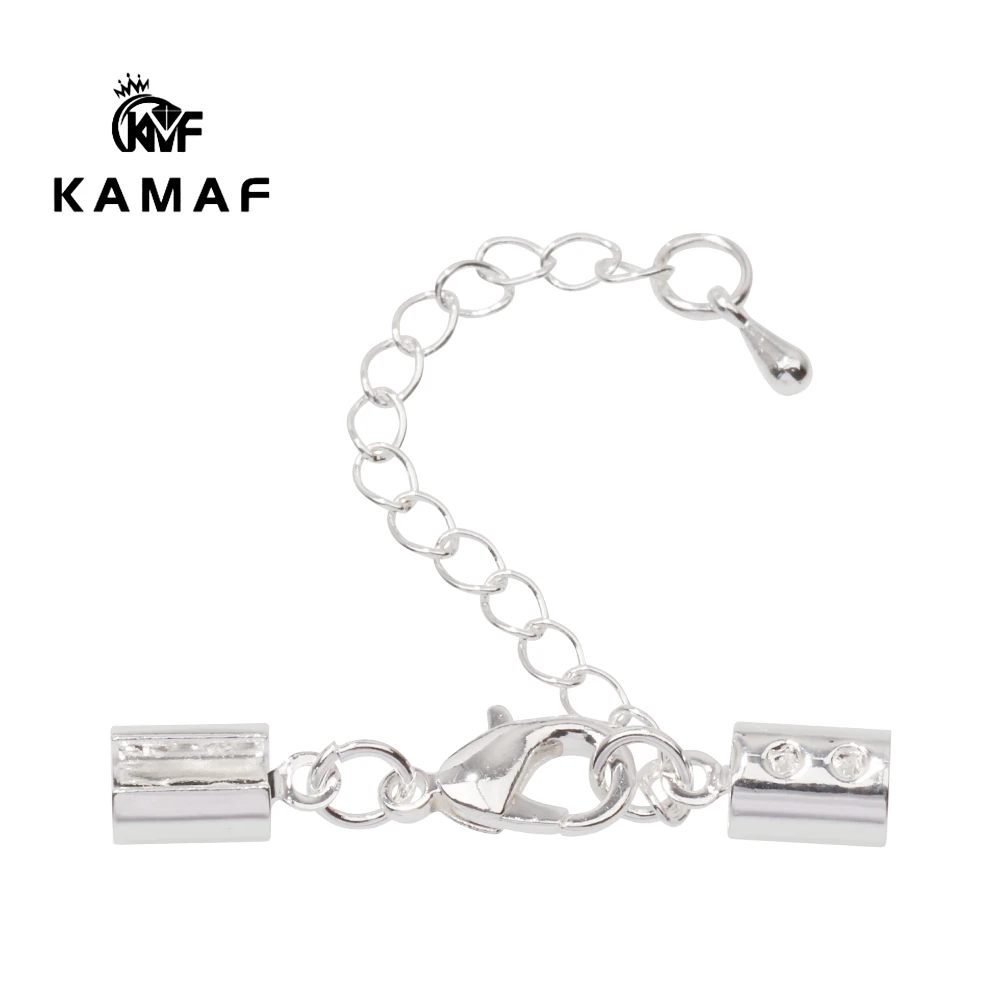 KAMAF 10 шт./пакет золотой браслет в винтажном стиле ожерелье зажим DIY кожа Пряжка для