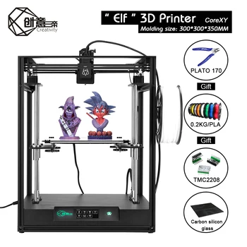 

Creativity CoreXY Structure Remote Elf Dual Z-axis 3D printer Printing Masks Magnetic Build Plate Resume Power Support BL-touch