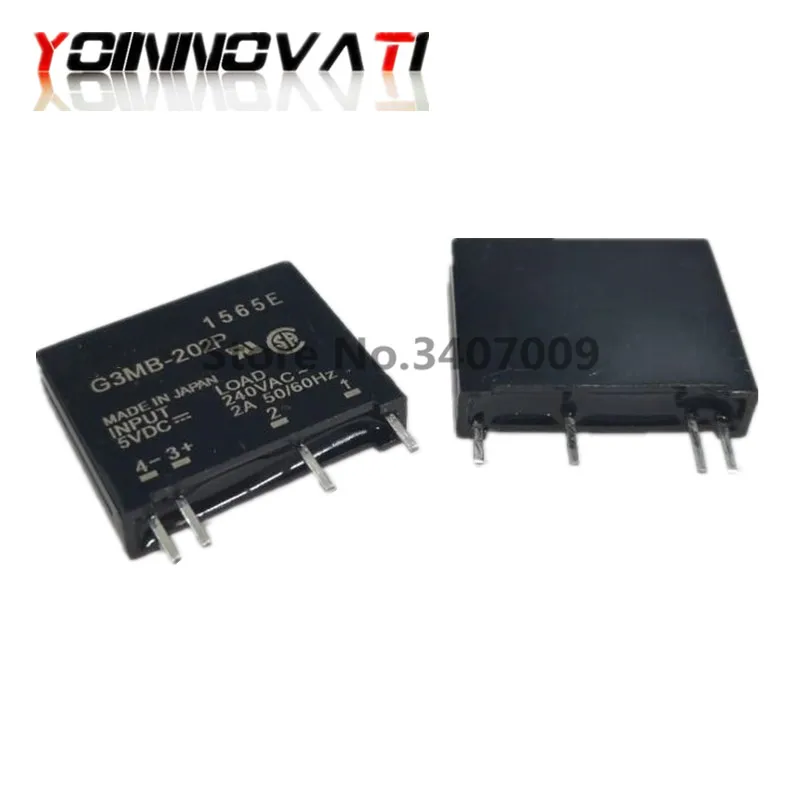 10 шт./лот новый оригинальный твердотельные реле G3MB-202P DC-AC PCB SSR в 5VDC 240V AC 2A |