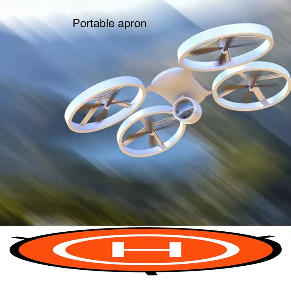Portable UAV Parking Landing Pad Drones Helicopter Apron Waterproof Drone Accessories 55cm Fast-fold Landing Pad