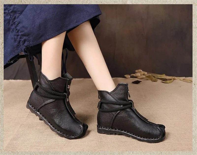 BEYARNENew/ботильоны из натуральной кожи высокого качества; модные женские ботинки; Новые короткие ботинки; зимние ботинки на плоской подошве; цвет серый; женская обувь; E888