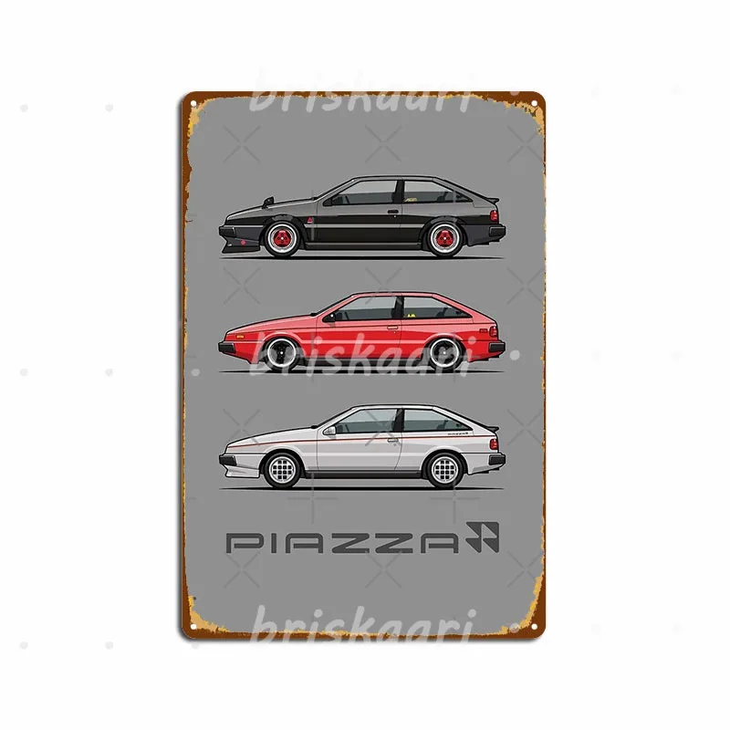 Isuzu Piazza Impulso Trio Targhe In Metallo Decorazione Pub Garage Targhe Cinema Garage Poster In Metallo
