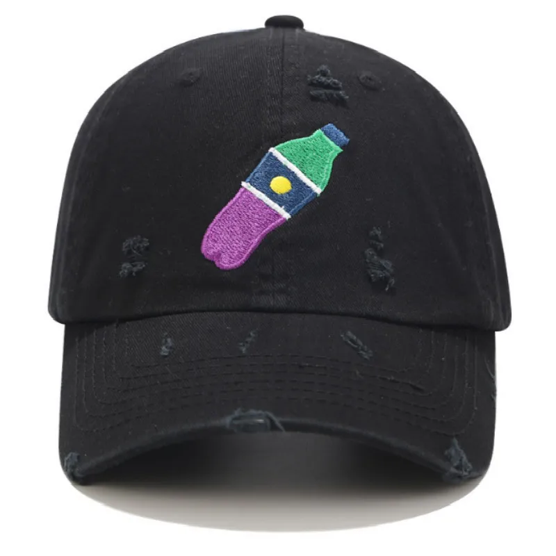 distressed baseball caps embroidered hats