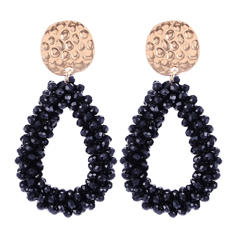 

Sehuoran Boho 2019 Oorbellen Handmade Beads Fringed Drop Earrings For Women Ethnic Blue Dangle Statement Earrings Jewelry Party