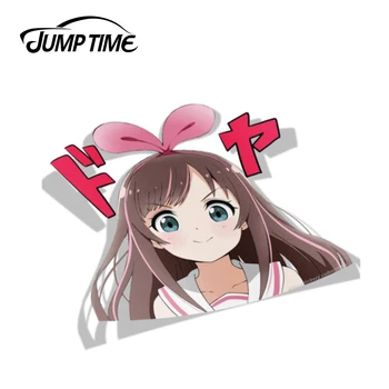 

Jump Time 13cmx11.3cm Kizuna A.I. Anime Vinyl Stickers Car Stickers and Decals Vinyl Waterproof Decorative Waifu Sticker Cartoon
