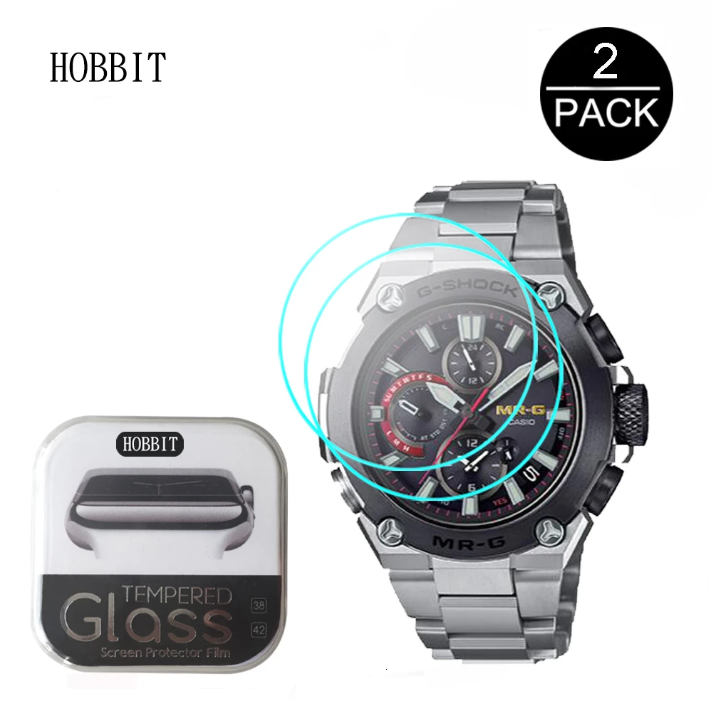 2 шт 0,3 мм 2.5D Закаленное стекло протектор экрана для Casio MRG-B1000D-1ADR SamrtWatch защитная пленка B1000D 1ADR