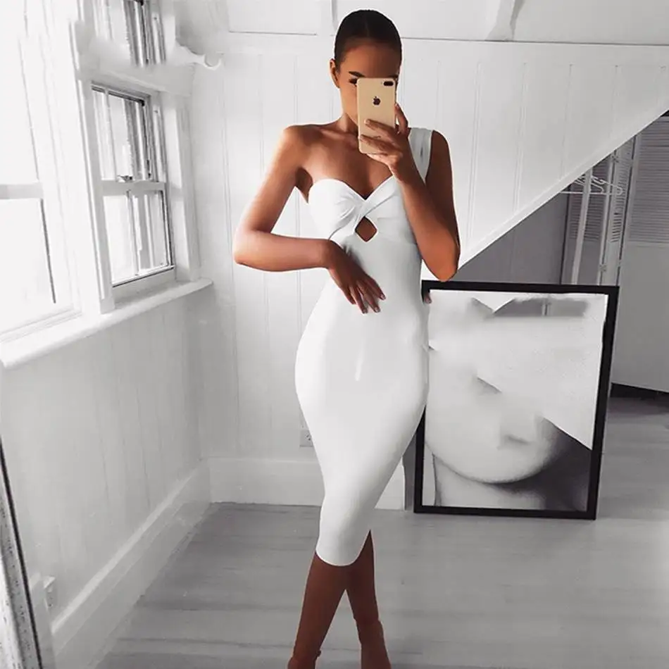 Seamyla-Sexy-Bandage-Dresses-2019-New-Fashion-One-Shoulder-Bodycon-Celebrity-Party-Dress-White-Red-Black
