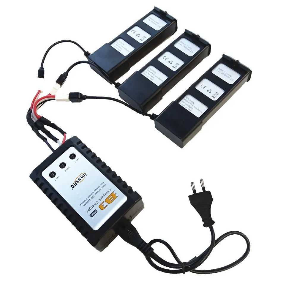 

US EU Plug 3 in1 Charging Cable Adapter For MJX B5W Quadcopter Battery B3 Balance Charger Stable Quality Longer Service Life