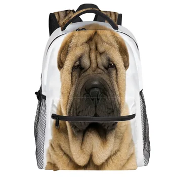 

Sanddog Shar Pei Backpack College Students Wear Resistance Laptop Backpack Book Bag Casual Sports Bags School Bag