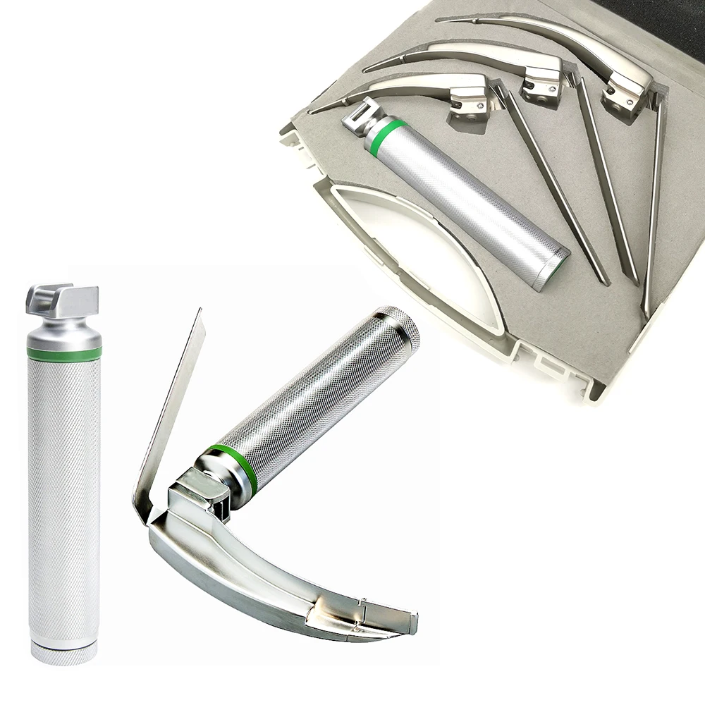 

Mccoy flexi Tip Integrated conventional articulated Laryngoscopes 3 blades Fiber Optic Illumination surgical instruments