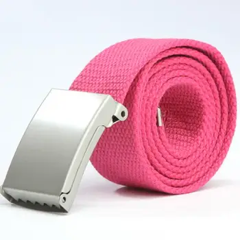 

Tactical Men Belt Unisex Waist Belt Casual Metal Buckle Canvas Waistband Strap