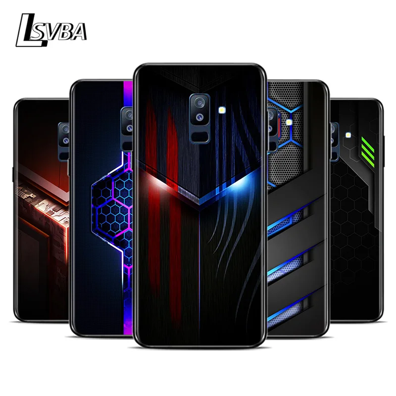 Мягкий чехол для телефона из углеродного волокна Samsung Galaxy A9 A8 A7 A6 A6S A8S A5 A3 Star Plus 2018